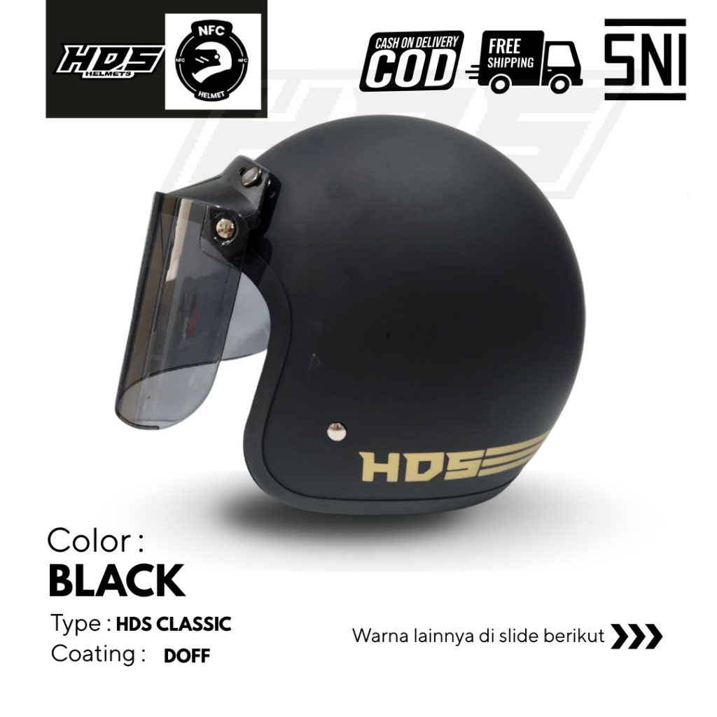 Jual HDS Helmet - HELM BOGO Dewasa Classic / Helm Retro Murah Original ...