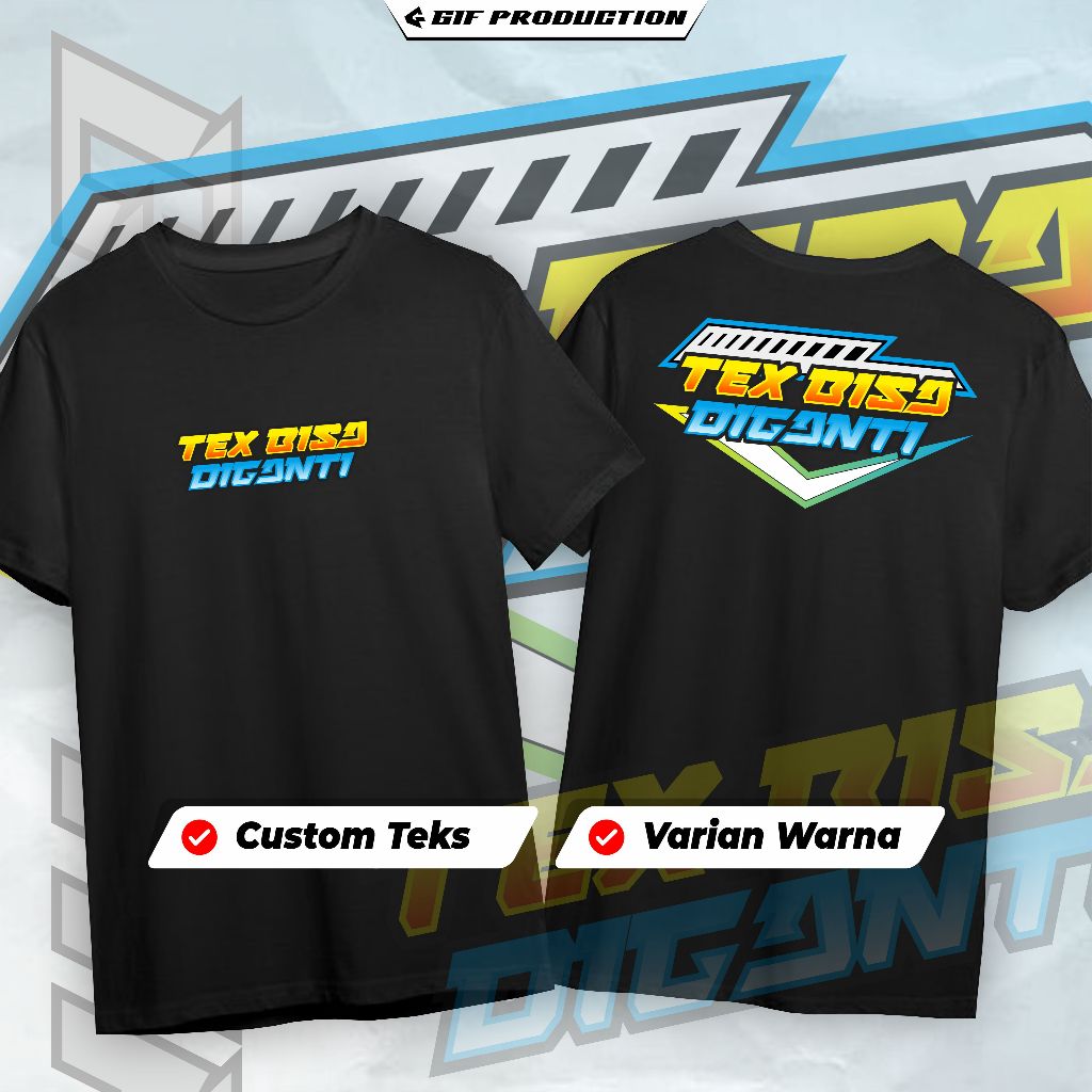 Jual KAOS SABLON CUSTOM TEKS Racing Concept EDIT TEKS / NAMA suka-suka ...