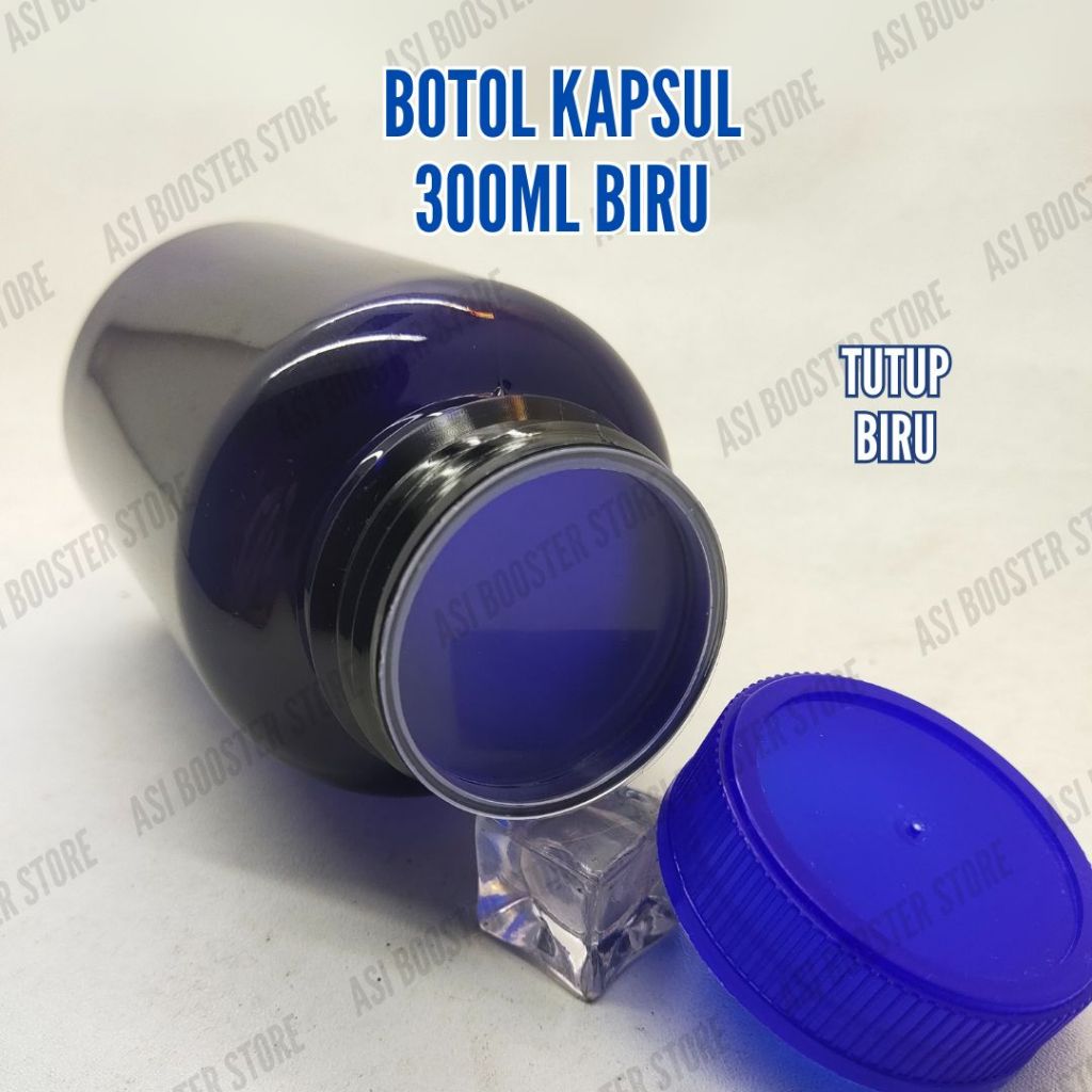 Jual Botol Kapsul 300ml / Botol obat tutup bergerigi ulir 100gram ...