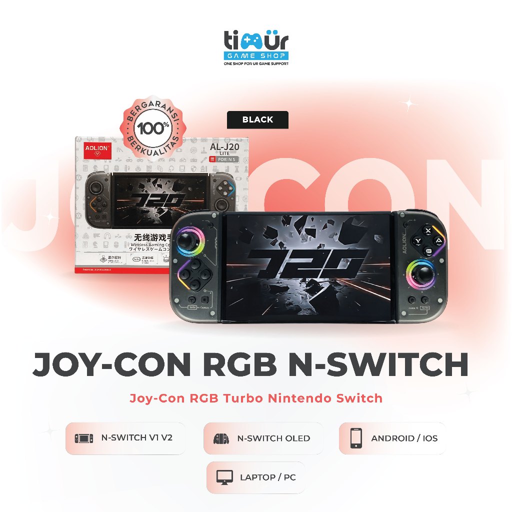 Jual Aolion Joy-Con Joycon JoyPad Controller Stik Stick (L/R) RGB Turbo ...