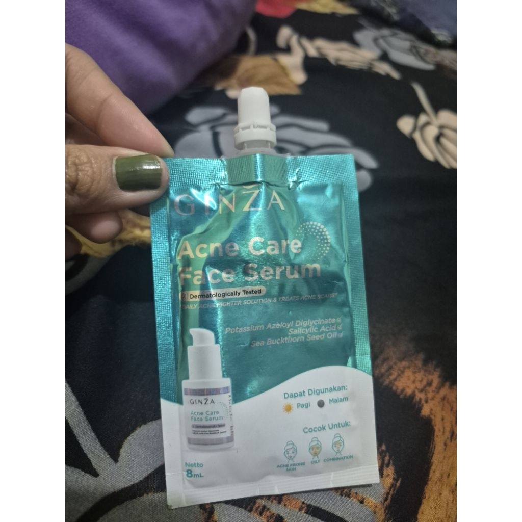 Jual GINZA Saset Acne Care Face Serum Saset 8ml | Shopee Indonesia