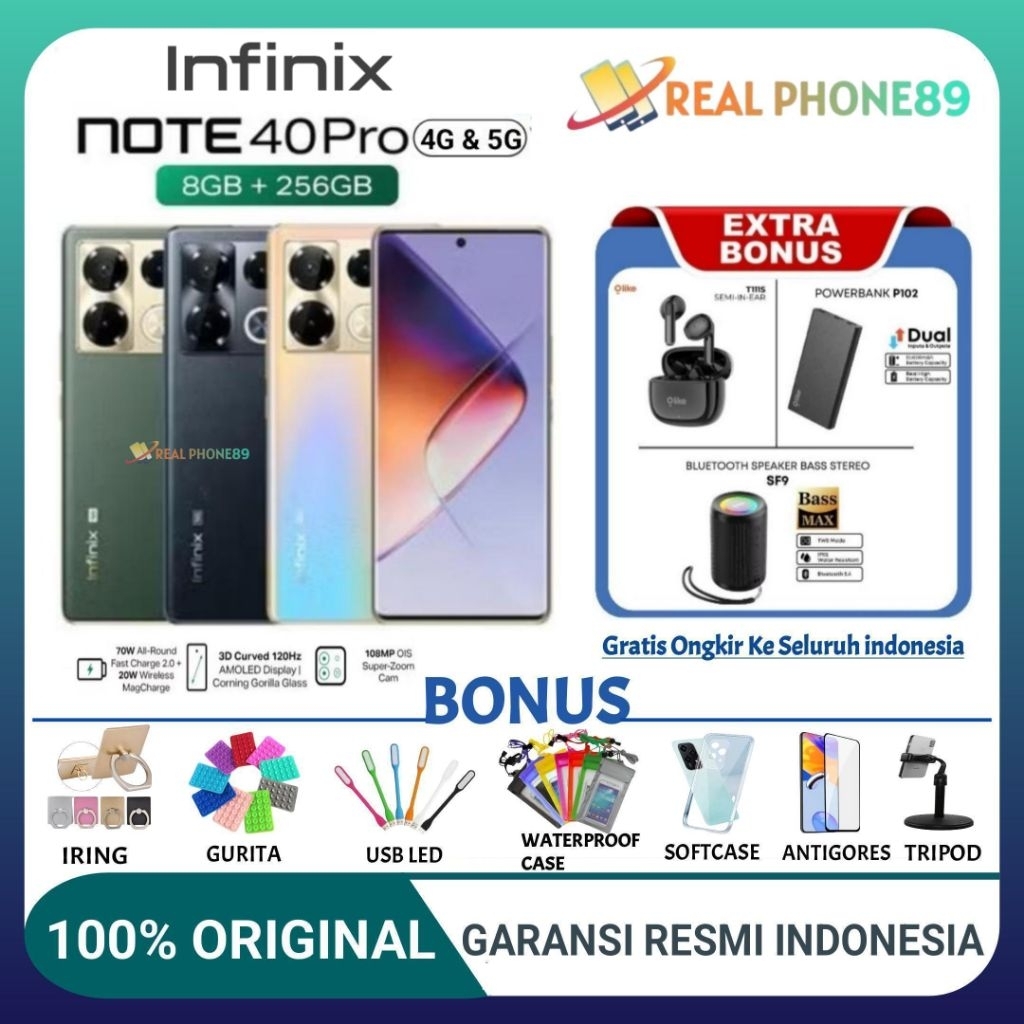 Jual Infinix Note 40 Pro 4G 8/256GB | Note 40 Pro 5G 8/256GB Garansi ...