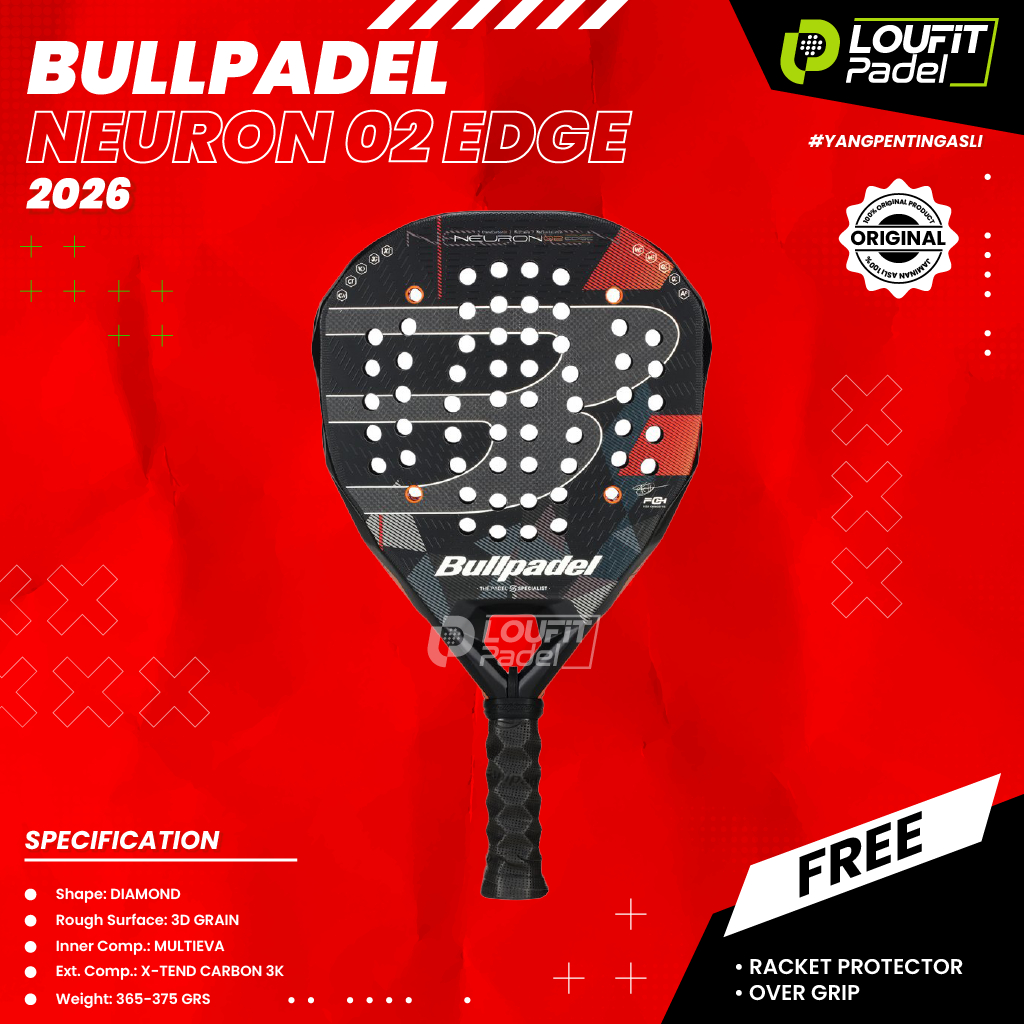Jual Racket Padel BULLPADEL NEURON 02 EDGE (2026)| Raket Padel Original ...