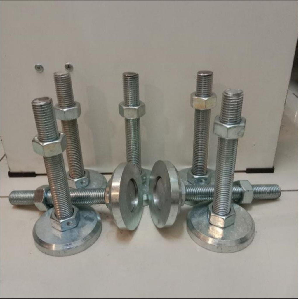 Jual Kaki Adjuster Heavy Duty M20 x 10cm Adjuster foot table siku meja ...