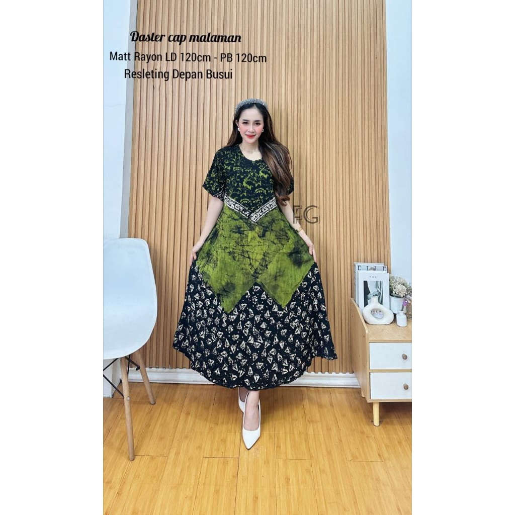Daster Jumbo Twill Rayon Super Lengan 4