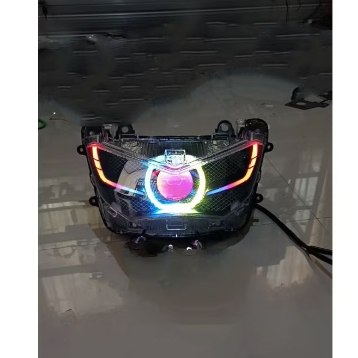 Jual Set Headlamp Biled Nmax New Biled Aes Experience 65 watt ...