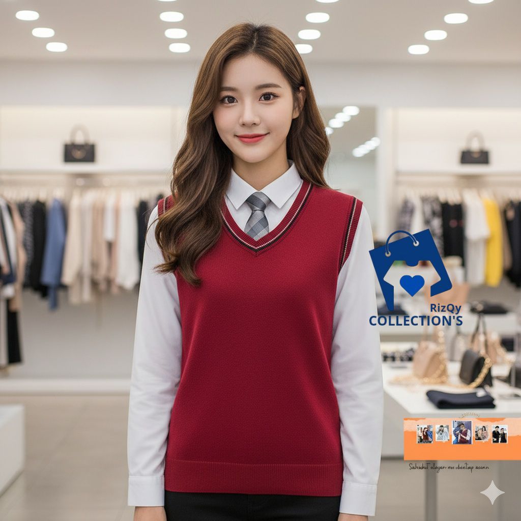 Jual Sweater knit vest Atasan rajut premium Fest unisex tebal Rompi ...