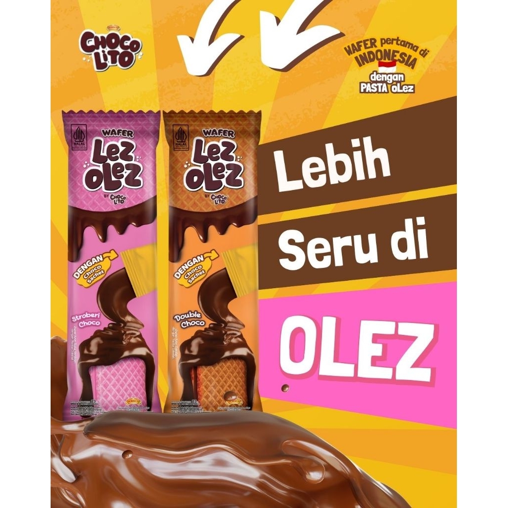 Jual Chocolito Wafer Lez Olez Renceng - 10 Sachet | Shopee Indonesia