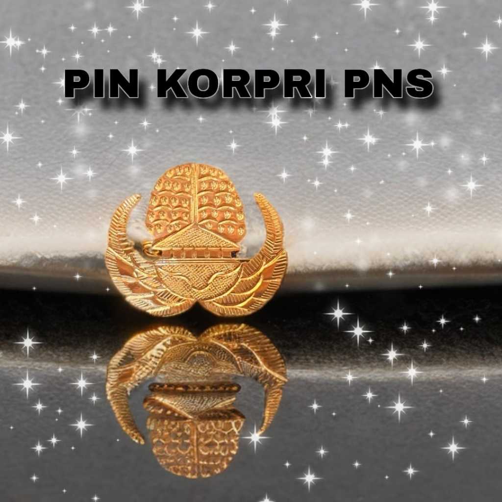 Jual PIN Korpri PNS Premium Bros Korpri ASN Lapis Emas Anti Luntur ...