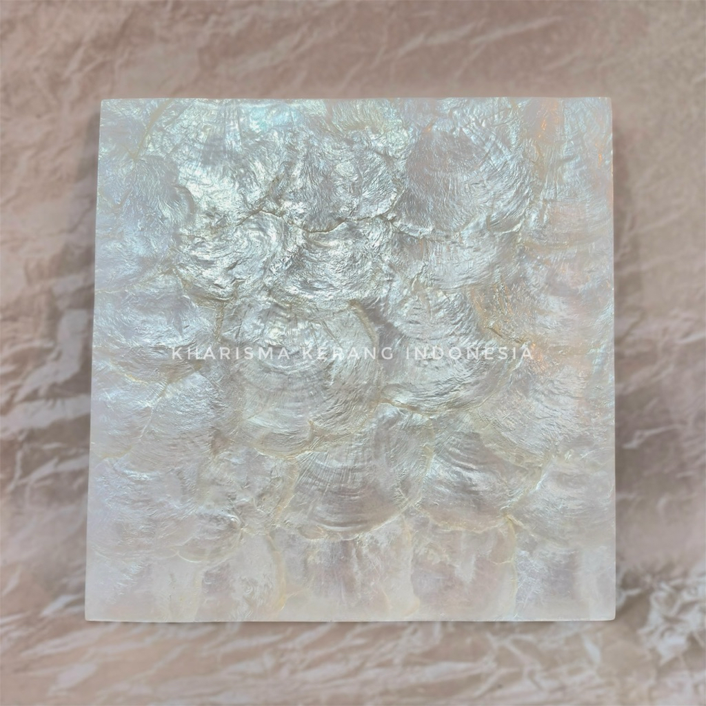 Jual White Laminated Capiz Shell SHeet Panel Kerang Capiz by Kharisma ...