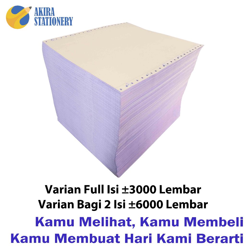 Jual Continuous Form PaperLine 9,5 x 11