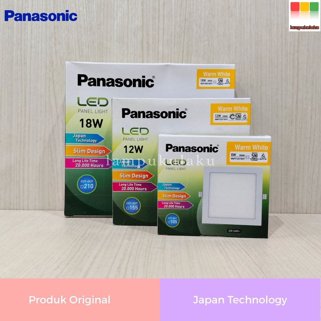 Jual Downlight LED Inbow Kotak Panasonic 6w 12w 18w Cahaya Putih ...