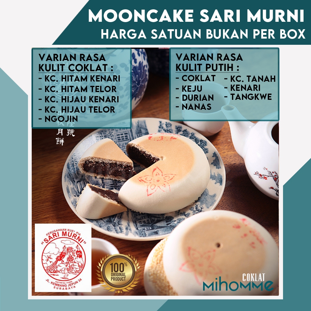 Jual Mooncake Kue Bulan Moon Cake Pia Sari Murni Surabaya Roti Kue ...