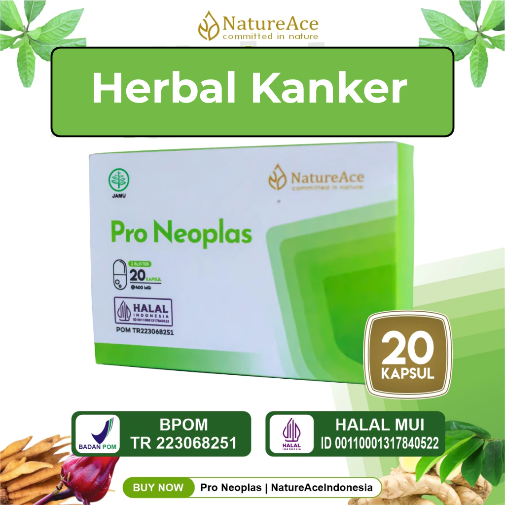 Nature Ace Obat Kanker Benjolan Payudara Tumor Kista Serviks Bengkak Pro Neoplas