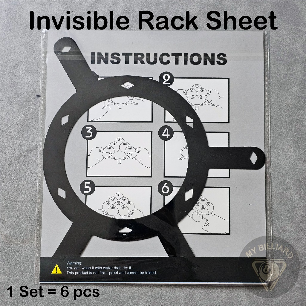 Jual Magic Rack Sheet Round Billiard Triangle - Invisible Magical ...