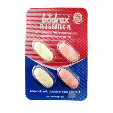 Jual BODREX FLU DAN BATUK TIDAK BERDAHAK PE STRIP 4 KAPLET | Shopee ...
