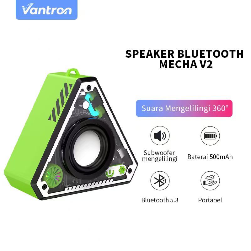 Jual Speaker Bluetooth Transparan Mini Nirkabel Segitiga V2 Pengeras ...