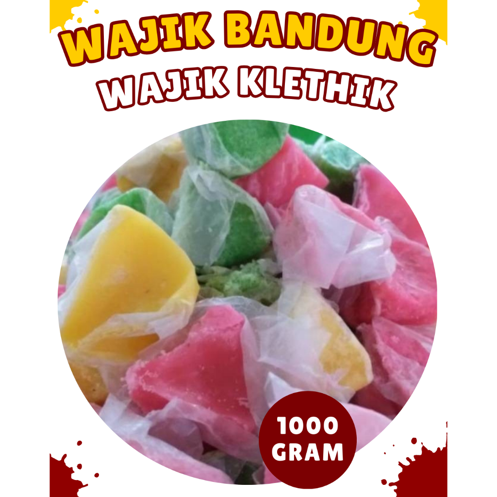 Jual Wajik Bandung Warna Warni 1 Kg Oleh Oleh Jogja Shopee Indonesia