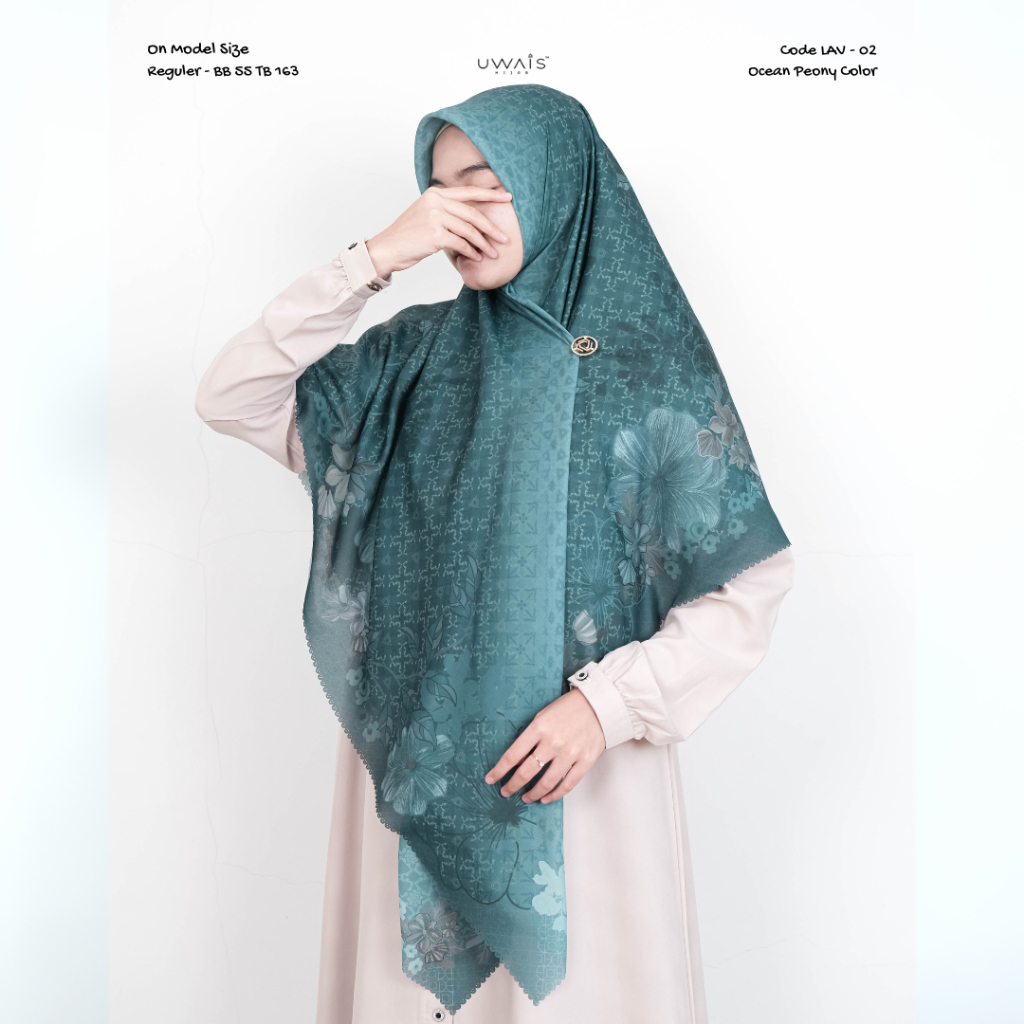 Uwais Laviora Scarf Series Original Kerudung Segi Empat Voal Ultrafine Lasercut Premium Hijab Motif