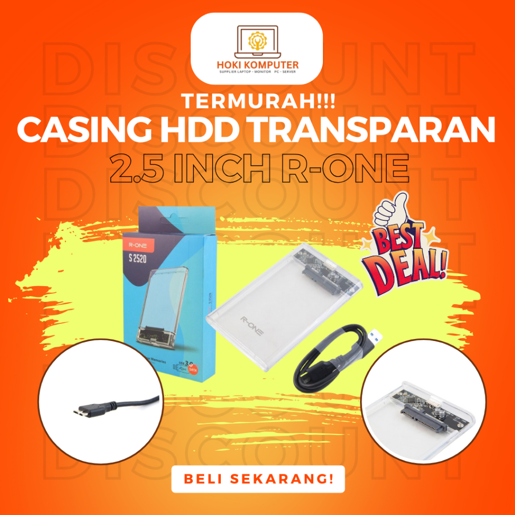 Jual Casing Hardisk External R - One 2520 Transparan | Shopee Indonesia