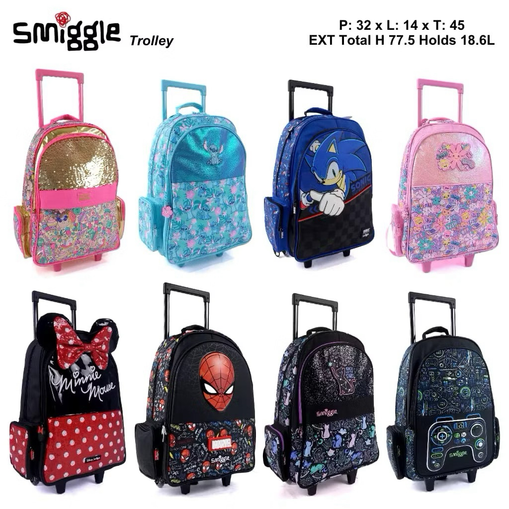 Jual trolley ransel light up wheels smg backpack tas trolley ransel ...