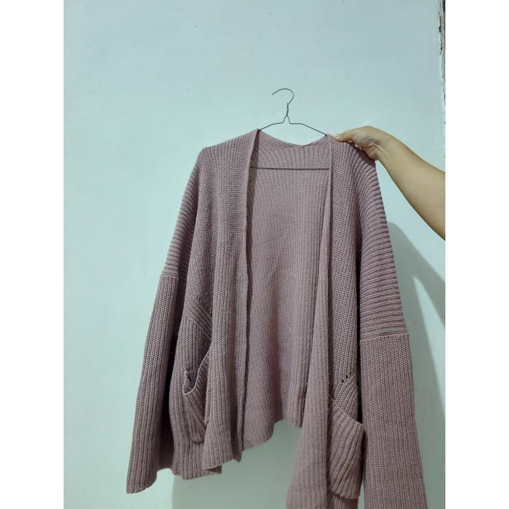 Jual Cardi pink rajut | Shopee Indonesia