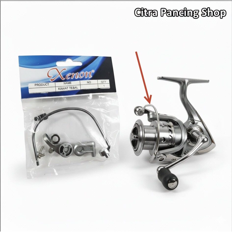 Jual Kawat Reel Pancing Tebal Xenon Bail Arm Assembly Universal ...