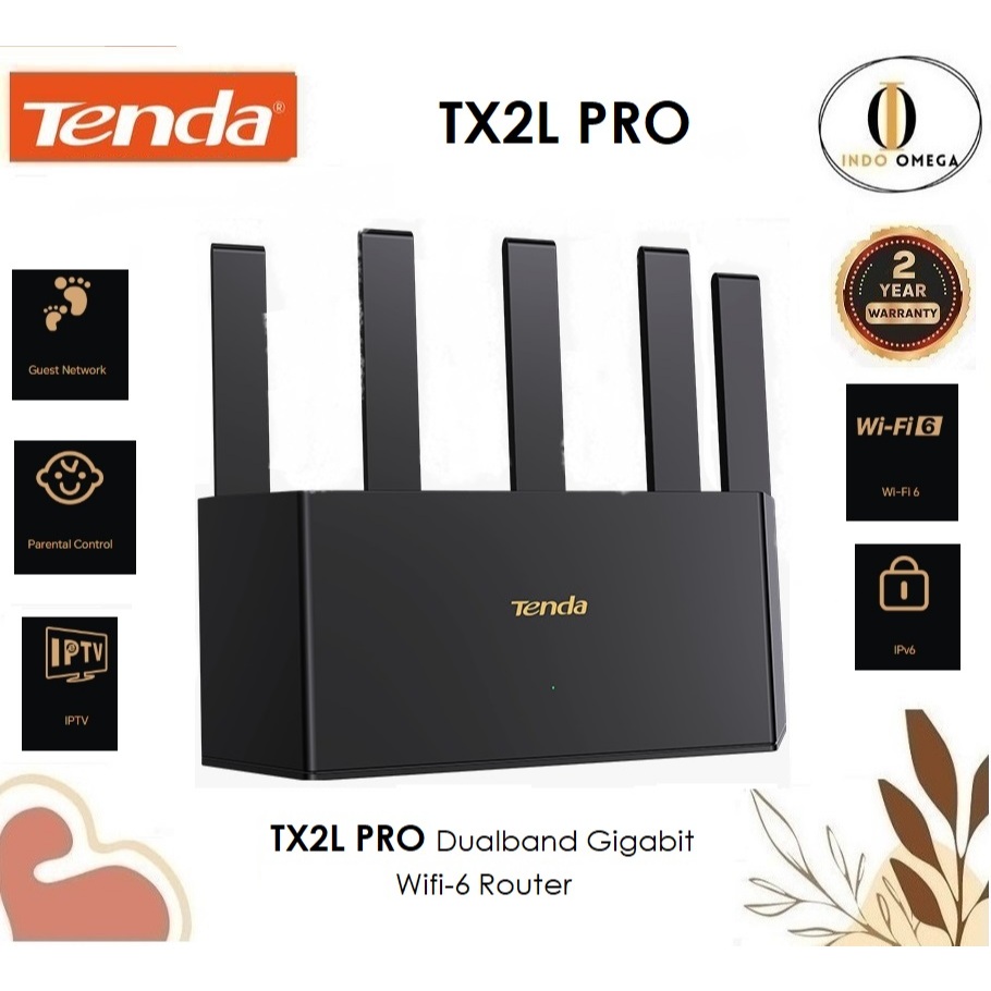 Jual Tenda TX2L Pro AX1500 Gigabit WiFi 6 Router | Shopee Indonesia