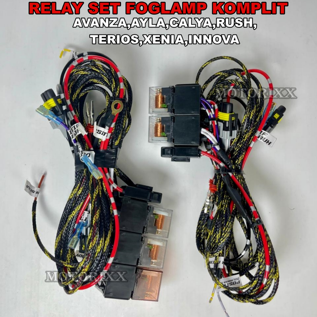 Jual RELAY SET BILED FOGLAMP MOBIL 1 RANGKAIAN ANTI DELAY (+DIODA) FULL ...