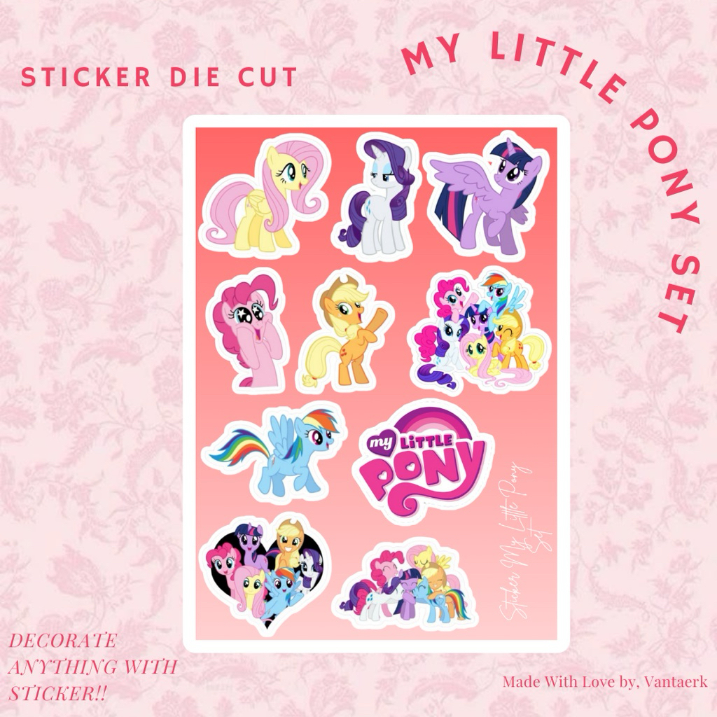 Jual Sticker My Little Pony Aesthetic Jurnal Deco Scrapbook | Shopee ...