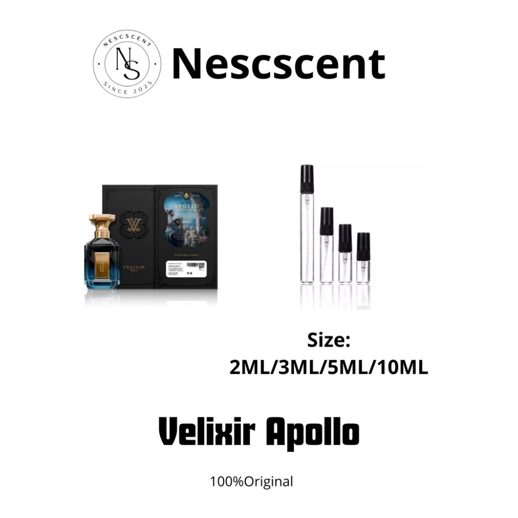 Jual Decant Velixir Apollo | 1ML, 2ML, 3ML, 5ML, 10ML | Travel Size ...
