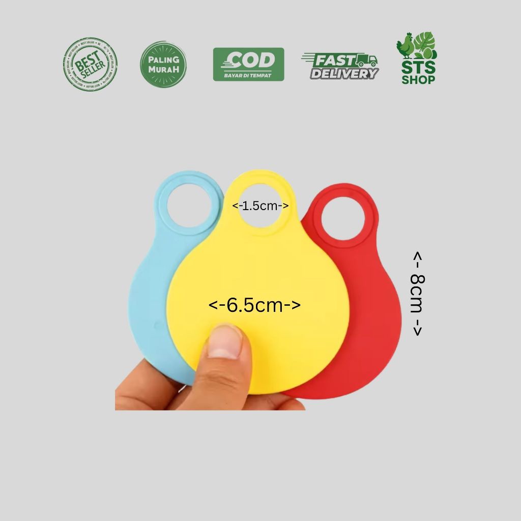 Jual Neck Tag ukuran 6.5cm x 8cm polos eceran ukuran large untuk hewan ...