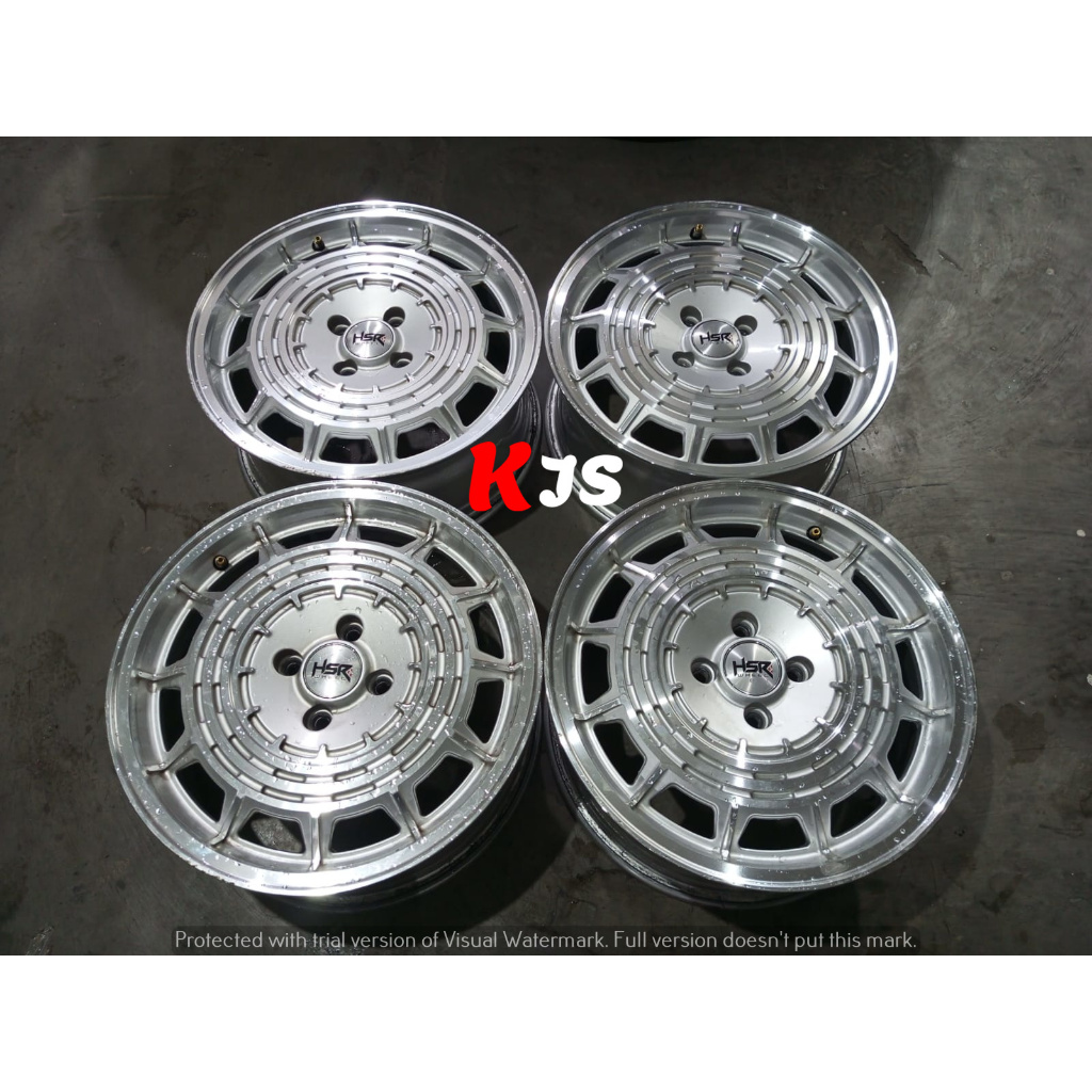 Jual READY VELG HSR TYPE RTR R16 LUBANG 4X100 SILVER POLISH COCOK BUAT ...