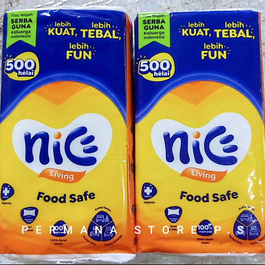 Jual [PAKET 10 PACK] TISSUE NICE FACIAL 500 HELAI 250 Sheet 2 Ply Tisu ...