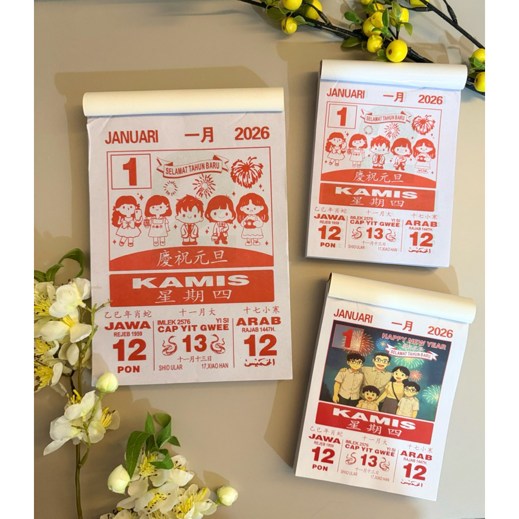 Jual KALENDER HARIAN 2026 SOBEK IMPORT TAHUN KUDA | Shopee Indonesia