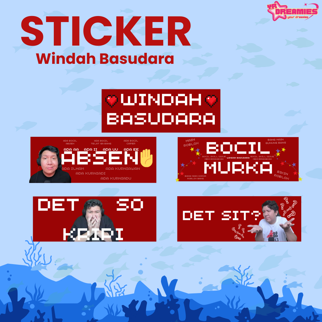 Jual Sticker Windah Basudara | Windah Basudara | Windah Basudara staff ...