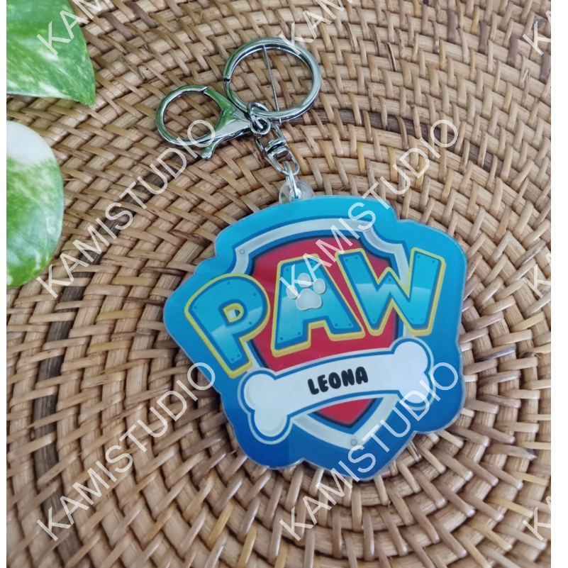 Jual Keychain Shaker/ Custom Nama Bagtag/Gantungan Tas/gantungan kunci ...