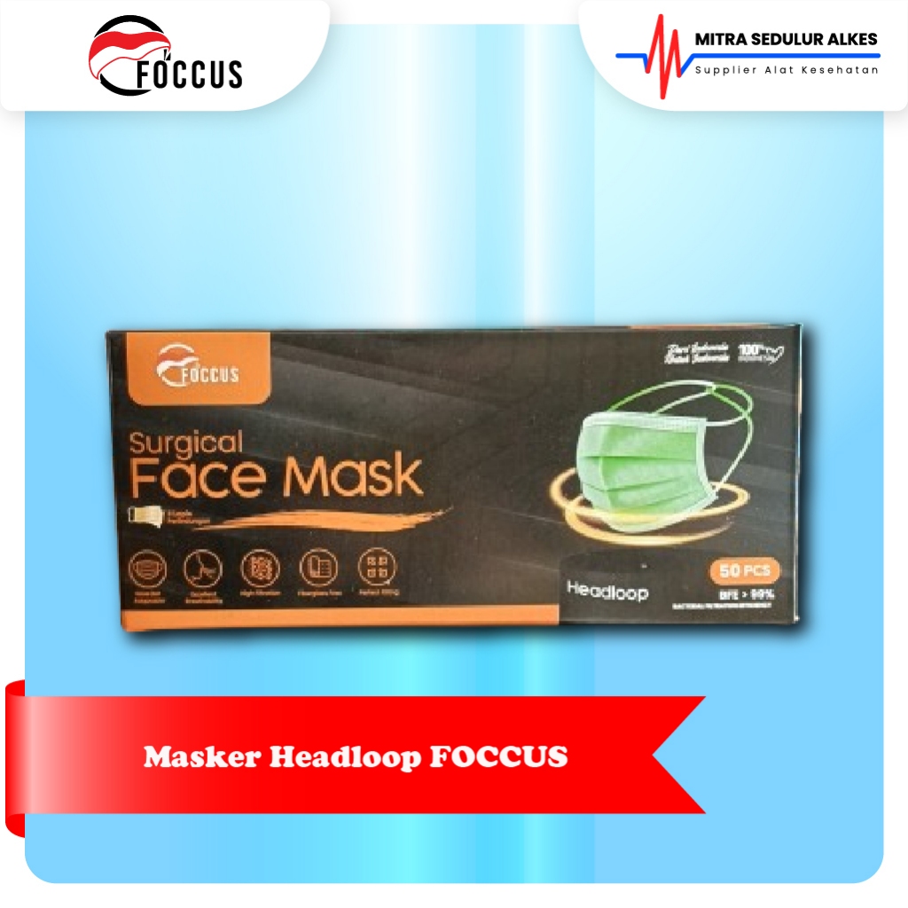 Jual Masker Hijab Foccus | Masker Headloop Jilbab Foccus | Shopee Indonesia