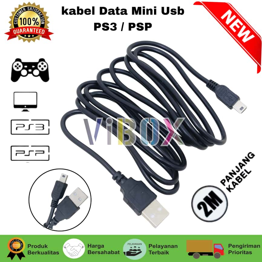 Jual Kabel Data Mini USB Charger cas stik 2M - stick For Game ...
