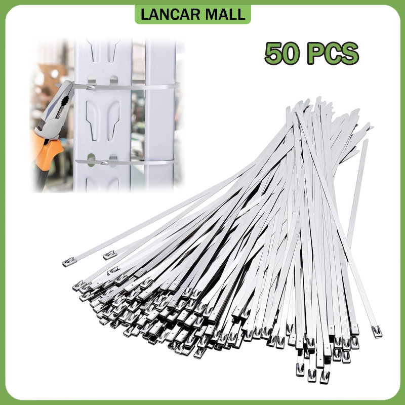 Jual 50PCS Kabel Ties Besi Stainless Cable Knalpot Klem Wrap / Cable ...