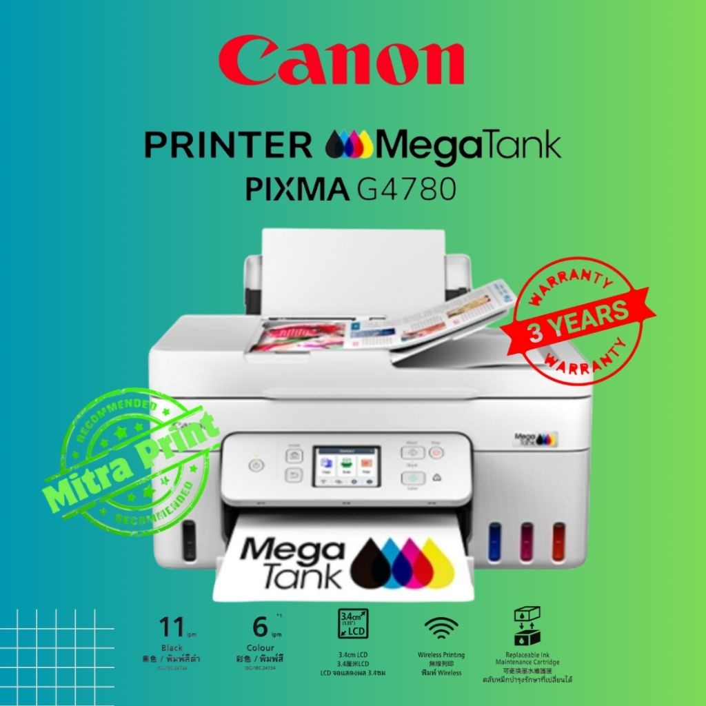 Jual Printer Canon G4780 All in One Wifi Scan Copy F4 Duplex Print ...