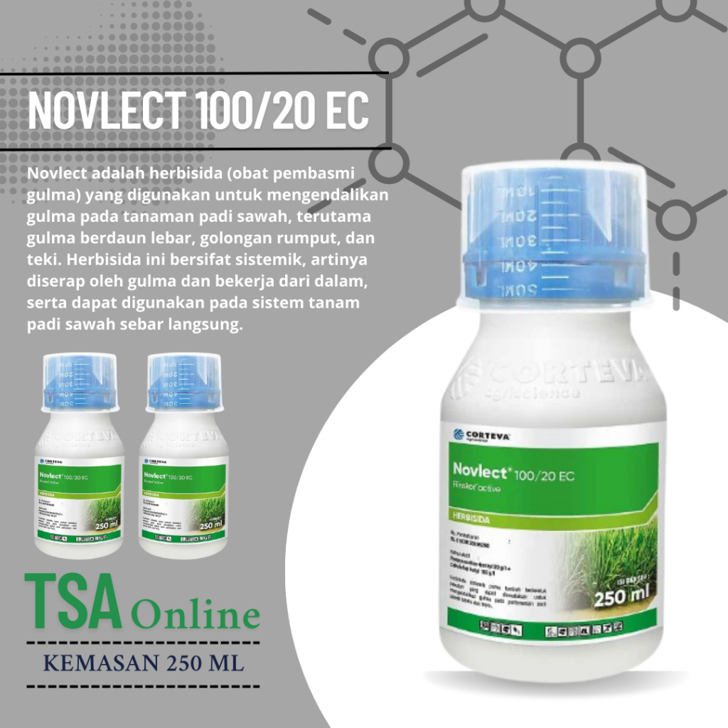 Jual Novlect 120 EC Herbisida Selektif Padi KEMASAN 250ML | Shopee ...