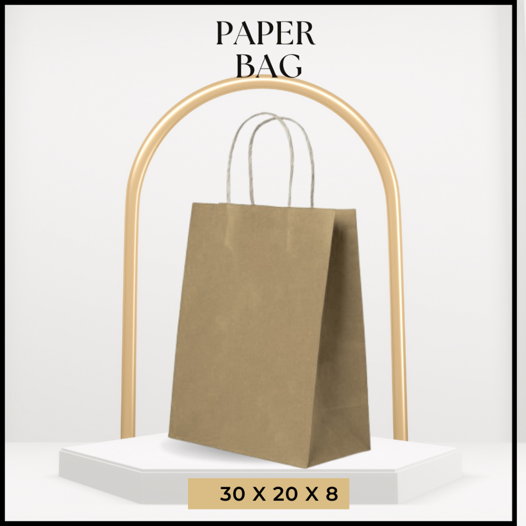 Jual Paper Bag jumbo Tas kertas tas Souvenir ukuran 30x20x8 warna ...