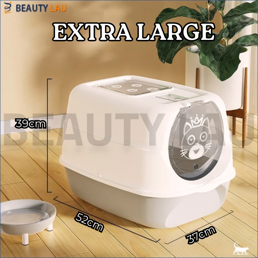 Jual TEMPAT PUP KUCING BESAR JUMBO TERTUTUP CAT LITTER BOX XL BAK PASIR ...