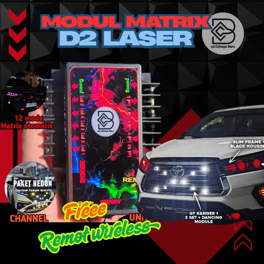 Jual Modul Relay Lampu Biled Matrix Projie LED Laser 12V 24V untuk ...