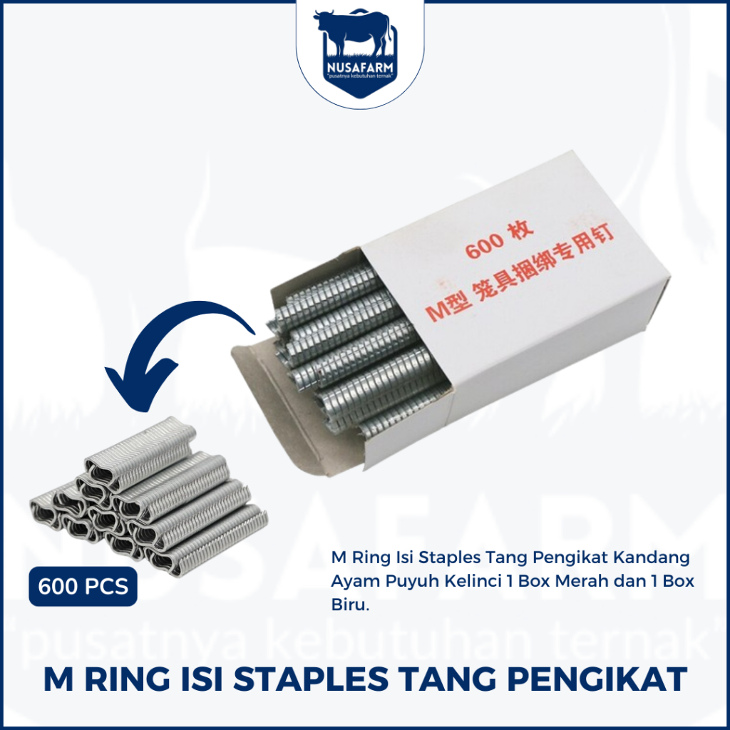 Jual Jual M Ring - C Ring Isi Staples Tang Pengikat Kandang Ayam Puyuh ...