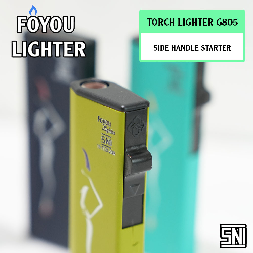 Jual Korek Bara Torch Zet Blue Light Metal Case Side Handle Refillable ...
