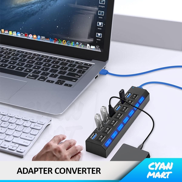Jual Sambungan USB Banyak PC Komputer Laptop Multi-Port USB 3 Hub ...