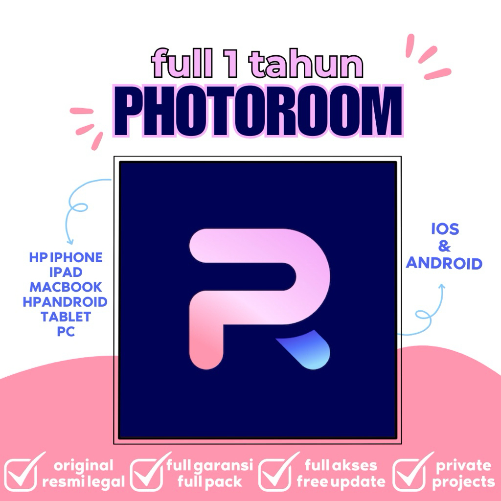 Jual PhotoRoom Pro Premium iOS iPhone iPad Mackbook Hp Android Tablet ...