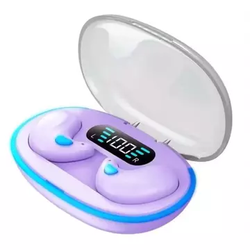 X55 TWS Bluetooth Earphone Invisible Wireless Earbuds LED Display Suara Jernih Desain Unik